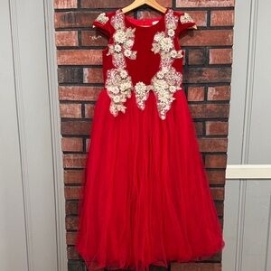 LemuElegant Red Girl  Dress